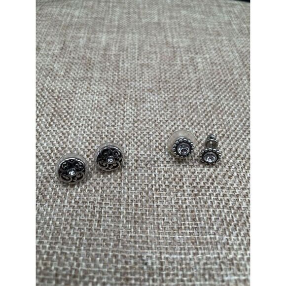 Bundle of 2 pair Brighton Earrings Betsey Mini Post and Twinkle Mini Post Stampe - Picture 4 of 9